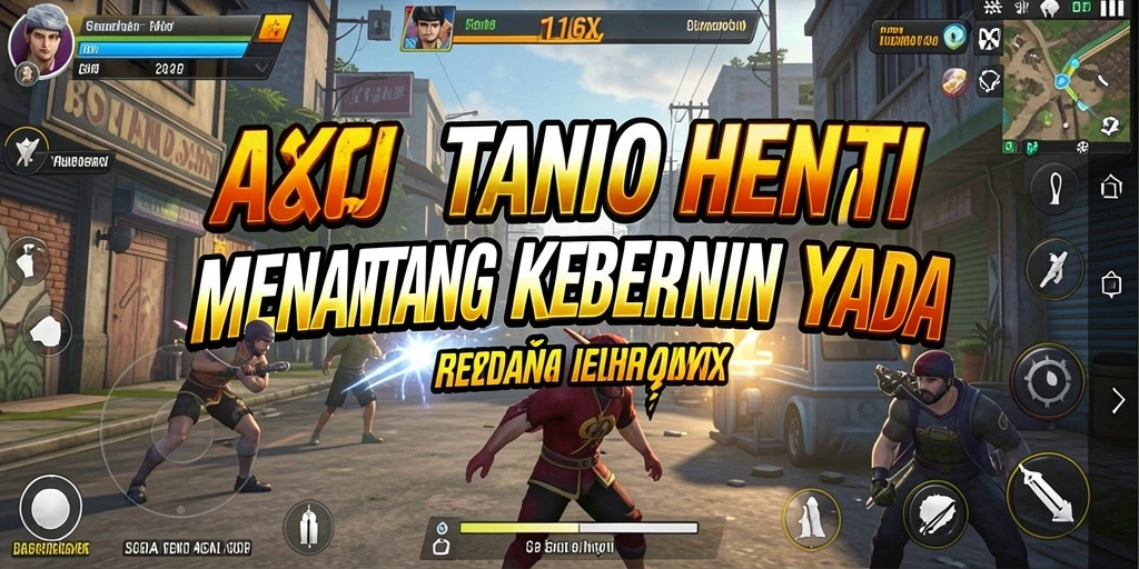Tampilan aksi mendebarkan dalam gameplay 116X.