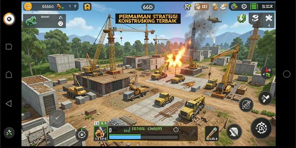 Tampilan gameplay 66D yang mendebarkan dan strategis.