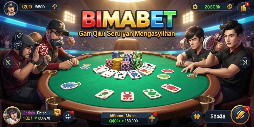 Tangkapan layar gameplay QiuQiu BIMABET yang mengasyikkan.