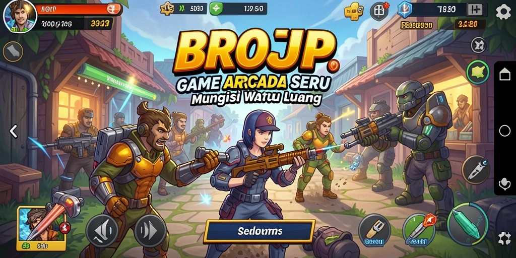Gameplay BROJP yang seru dan penuh tantangan.