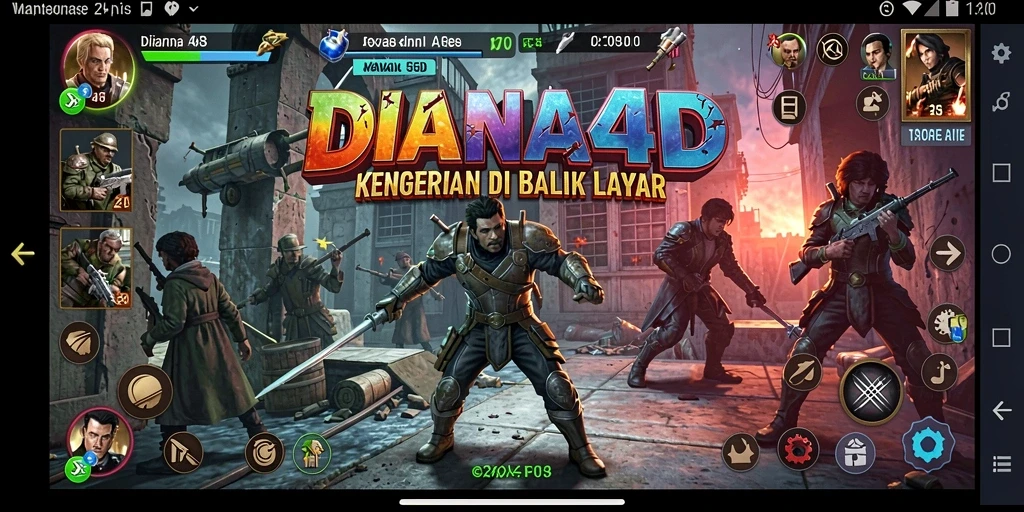 Tampilan gameplay seram DIANA4D yang menegangkan.