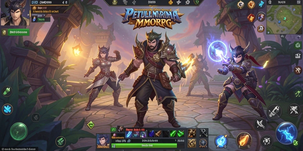 Tangkapan layar gameplay DMD999 yang menunjukkan aksi seru dan petualangan epik.