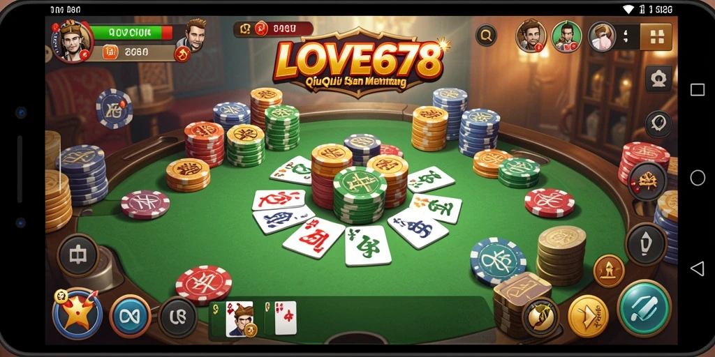 Tampilan gameplay menarik dari LOVE678 QiuQiu.