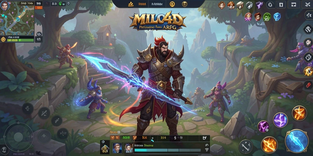 Tampilan gameplay MILO4D yang menarik dalam pertempuran ARPG.