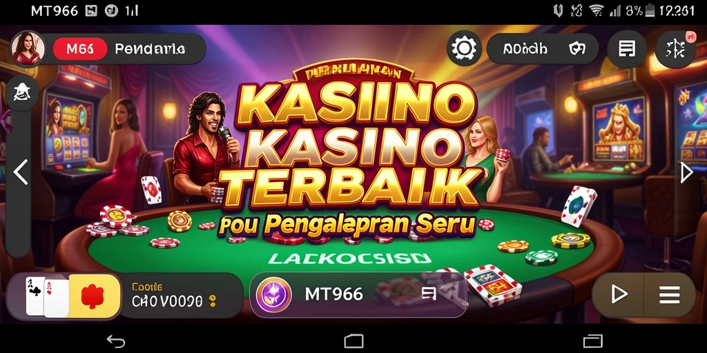 Tampilan gameplay seru dan mendebarkan di MT966.