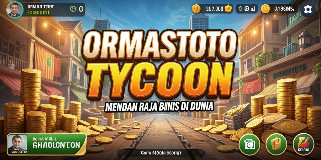 Tampilan gameplay ORMASTOTO yang mengasyikkan dan kompetitif dalam dunia Tycoon.