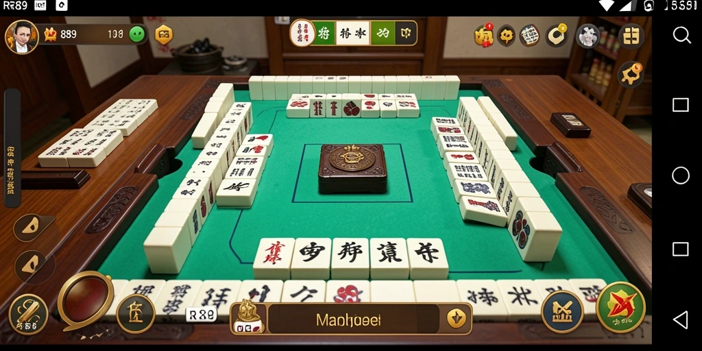 Tampilan gameplay Mahjong yang menyenangkan dan menantang.