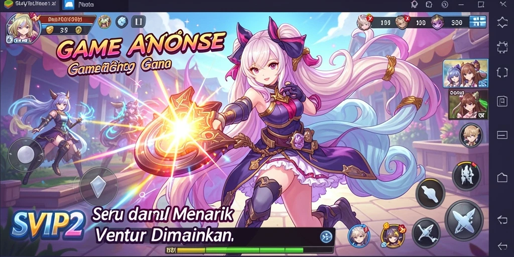 Tampilan gameplay yang menakjubkan di SVIP2 dengan karakter Anime favorit.