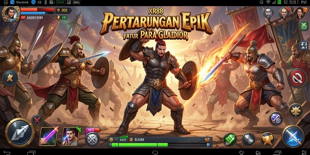 Tampilan pertarungan epik di XR88 dengan karakter yang memukau.